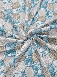Moda Rapido X KLOTTHE Blue & White Floral 300 TC King Bedsheet with 2 Pillow Covers