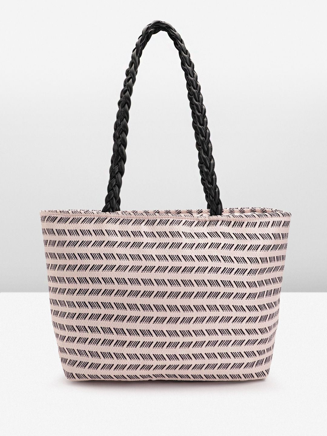 Anouk Geometric Self Design Structured Shoulder Bag