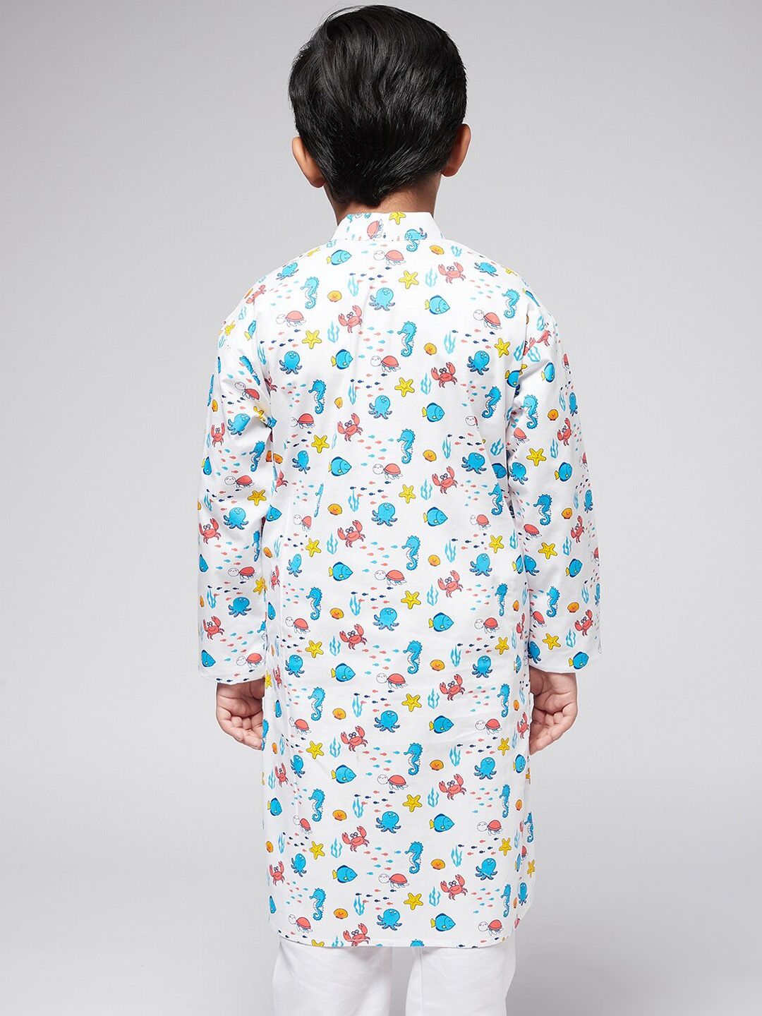 SOJANYA Boys Multicolored Printed Kurta