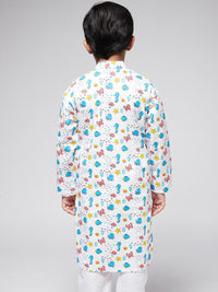 SOJANYA Boys Multicolored Printed Kurta