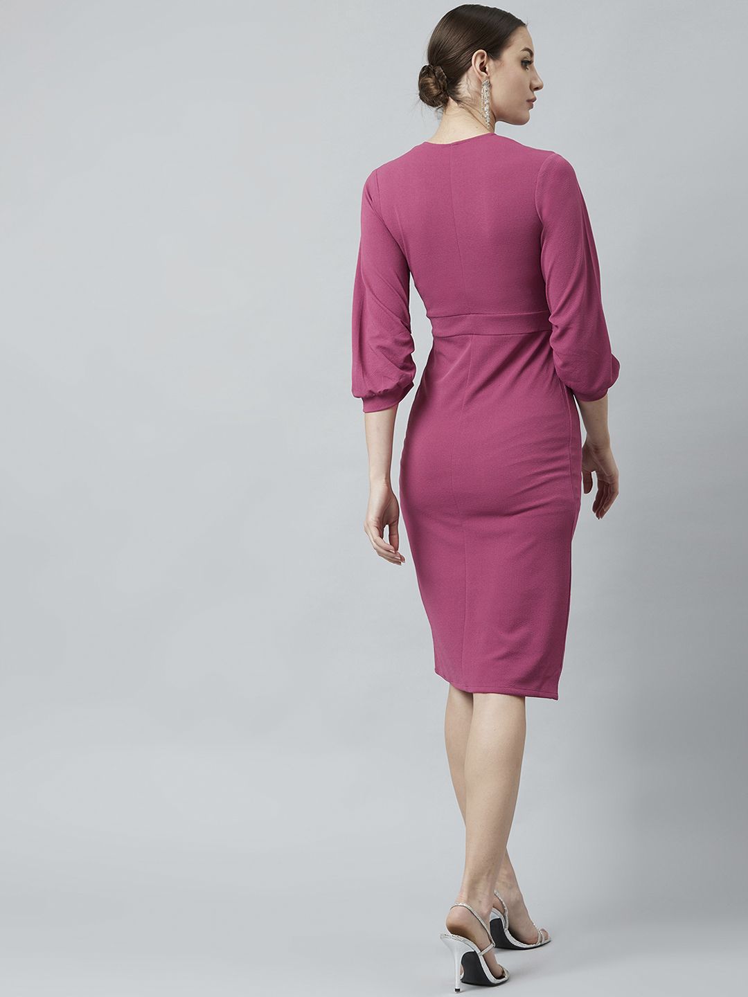 Athena Mauve Sheath Dress