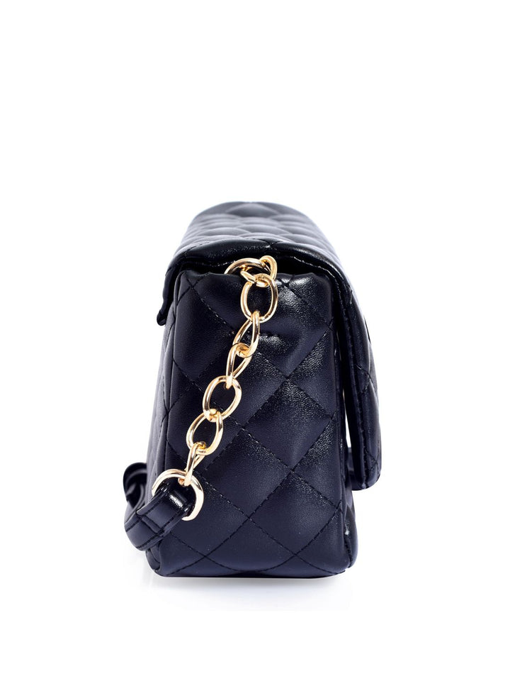 Lisa Haydon for Lino Perros Black Quilted Sling Bag