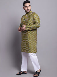 SOJANYA PLUS PLus Size Embroidered Regular Kurta with Pyjamas