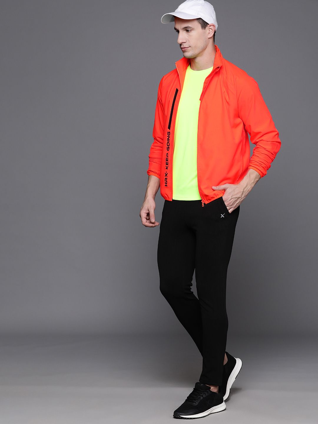 HRX by Hrithik Roshan Typography Printed Training Jacket