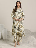 Libas Floral Printed Tunic With Palazzos Co-Ords