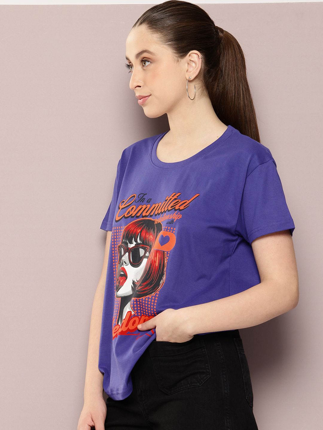 Dillinger Women Boxy Regular Printed Tshirt