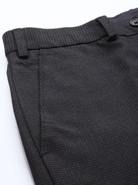Park Avenue Men Checked Formal Trousers