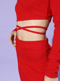 Athena Wrap Crop Top