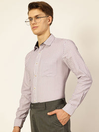 Thomas Scott Men Premium Opaque Striped Formal Shirt
