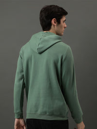 ADRO Men Printed Hooded Sweatshirt