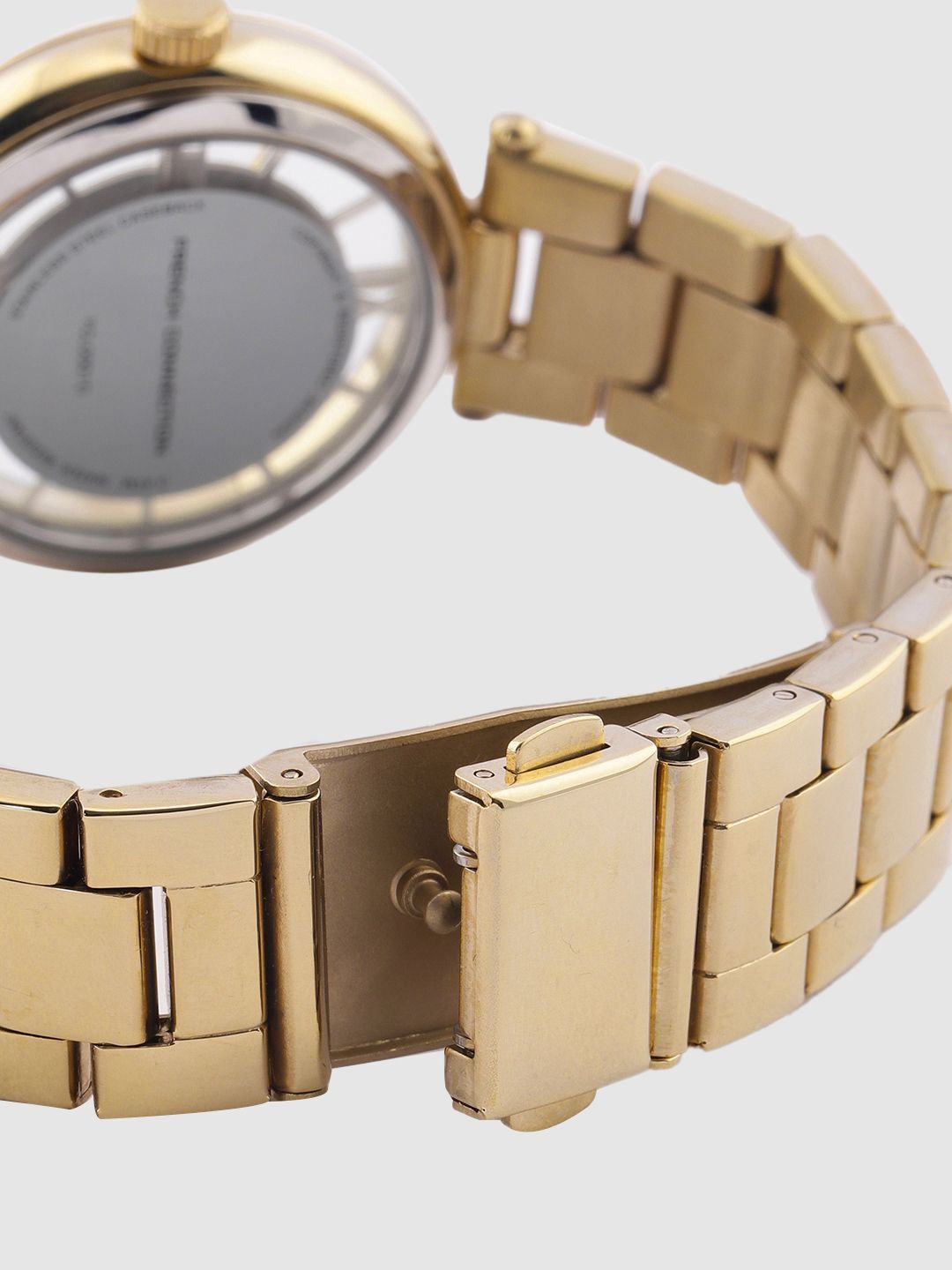 Sambungan Perancis Wanita Analog-toni Emas Watch FCL0001D