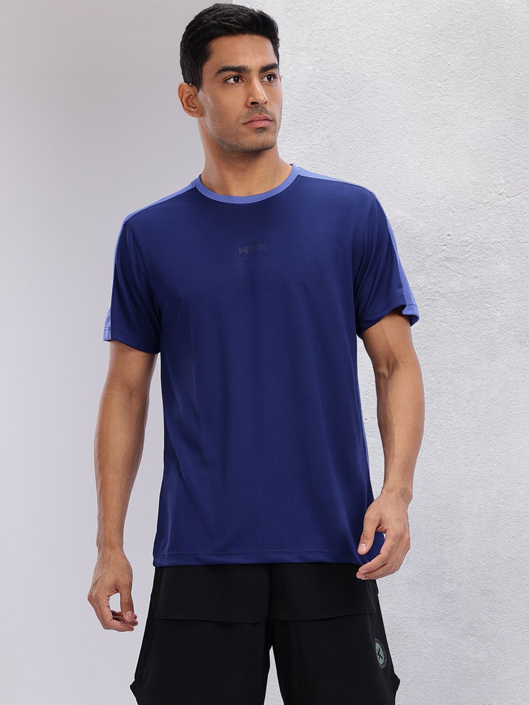 HRX by Hrithik Roshan Colourblocked Rapid-Dry Running T-shirt