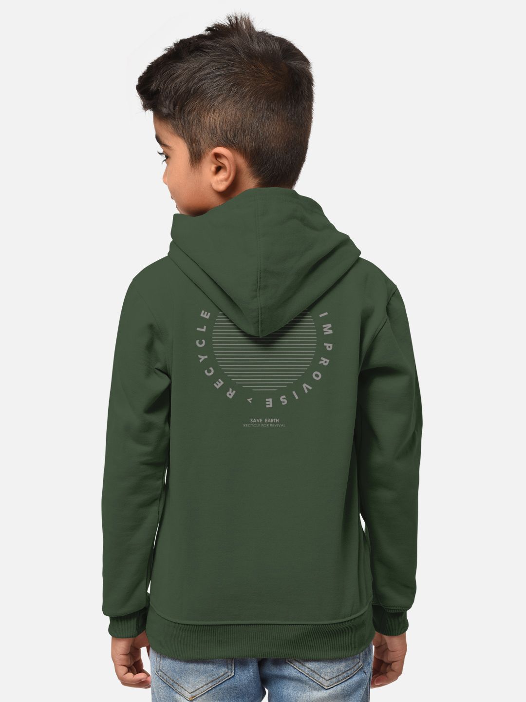 HELLCAT Boys Printed Hodded T-shirt With Jogger