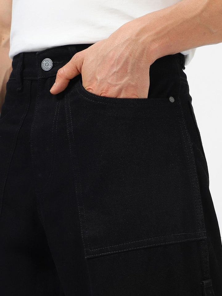 Urbano Fashion Men Loose Pure Cotton Baggy Fit Jeans