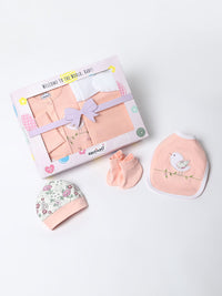 Pek Bayi Nauti Nati 6 Set Hadiah Pakaian Bayi Kapas Tulen
