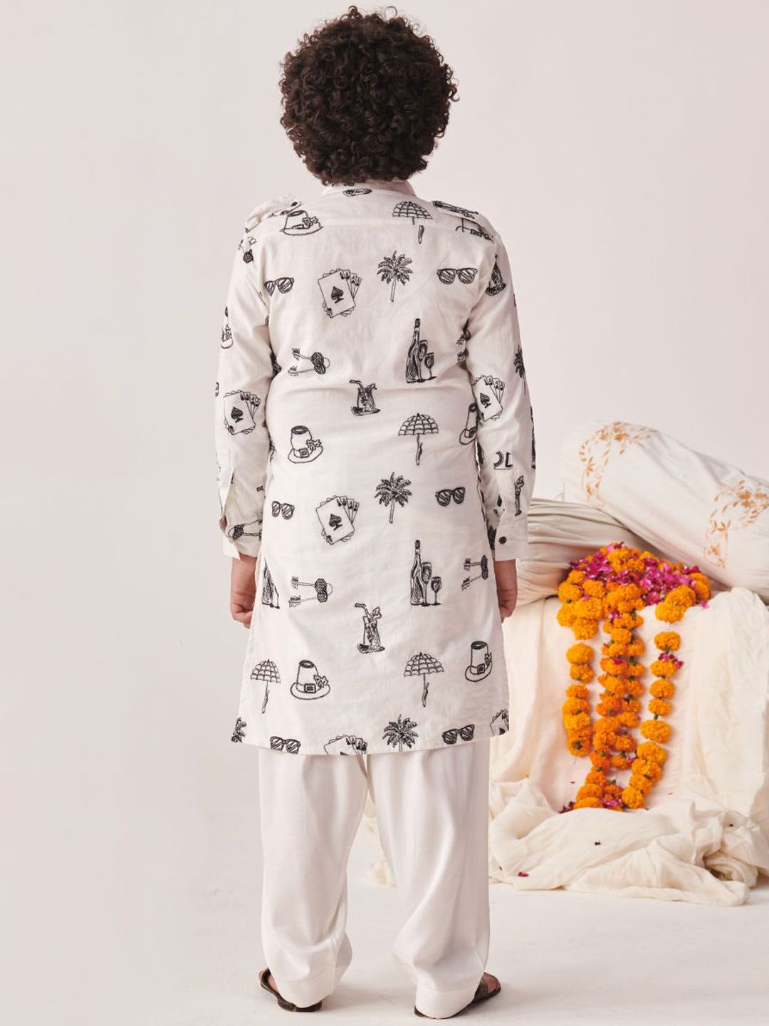 pspeaches Boys Ethnic Motifs Printed Regular Kurta with Pyjamas