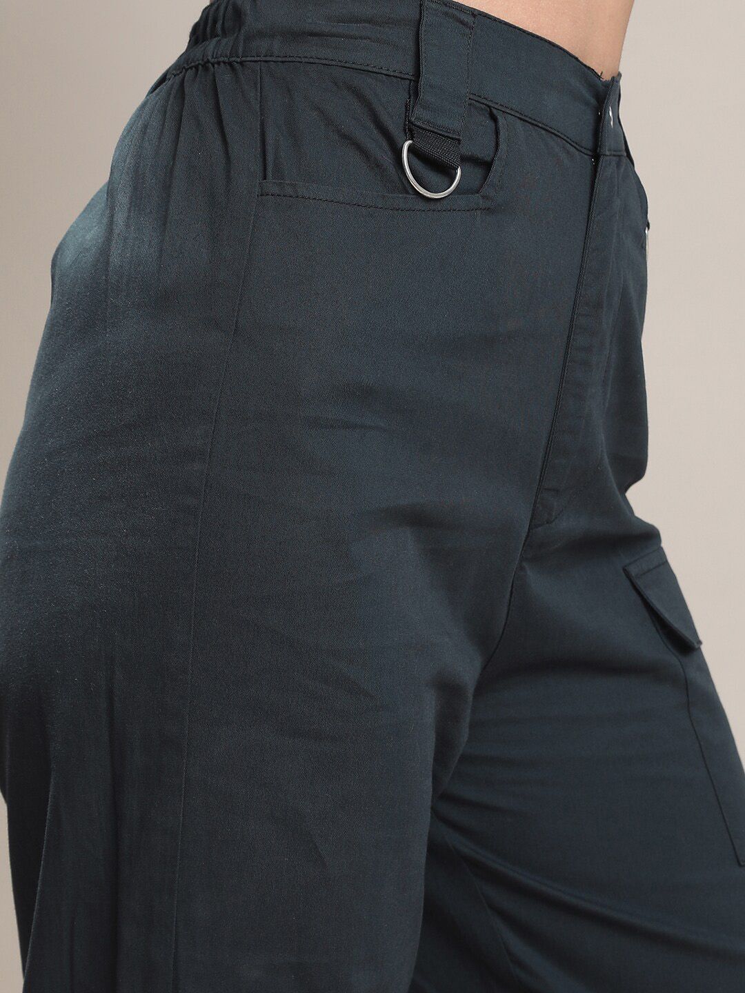Tokyo Talkies Women High-Rise Cargos Trousers