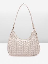 Lino Perros Structured Baguette Heart Quilted Bag