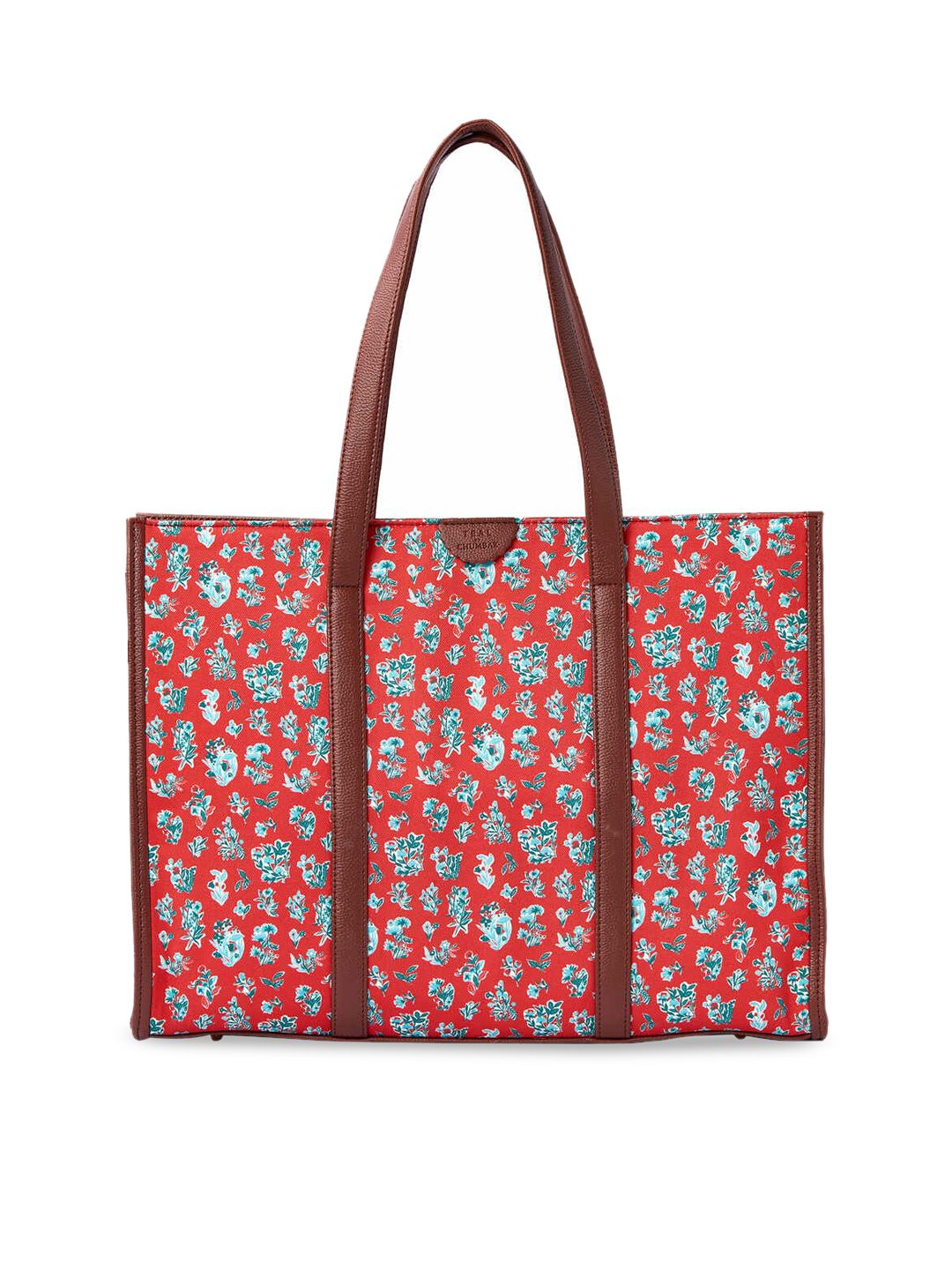 TEAL BY CHUMBAK Women Printed Tote Bag