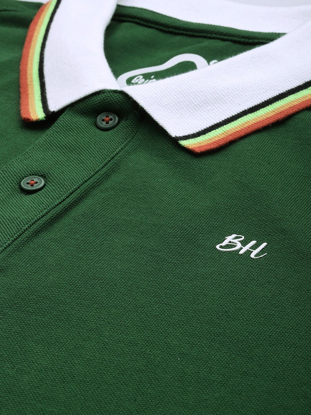 Being Human Polo Collar Pure Cotton T-shirt