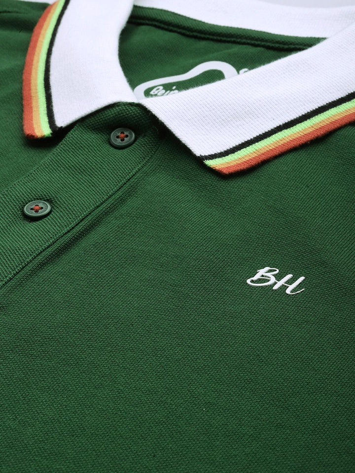 Being Human Polo Collar Pure Cotton T-shirt