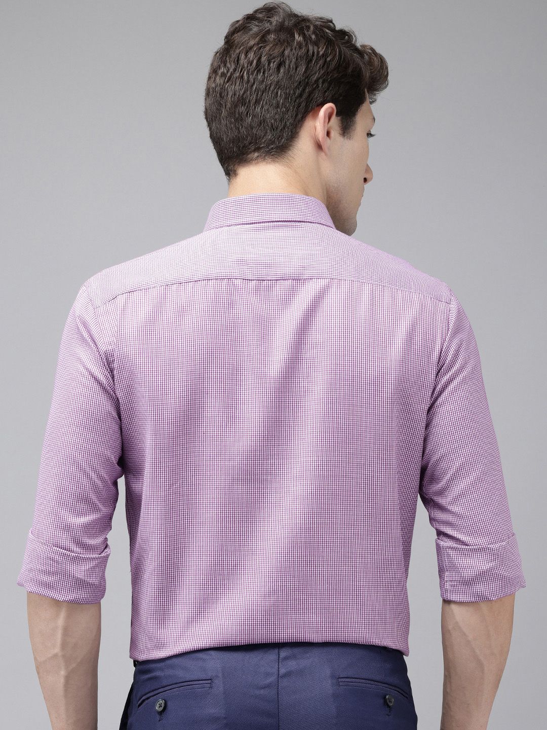 Park Avenue Slim Fit Micro Checks Formal Shirt
