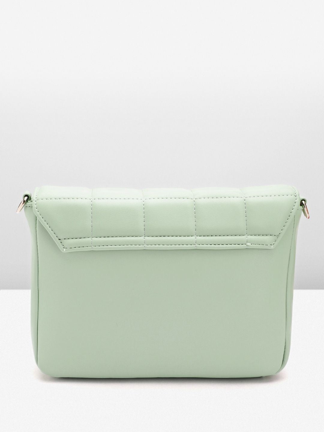 Lino Perros Women Textured Structured Sling Bag with Quilted Detail