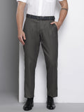 The Indian Garage Co. X Luxe Men Textured Regular Fit Formal Trousers