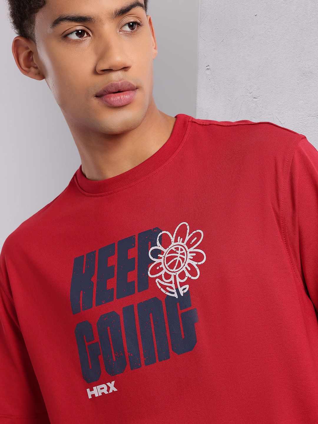 HRX by Hrithik Roshan Typography Printed T-shirt