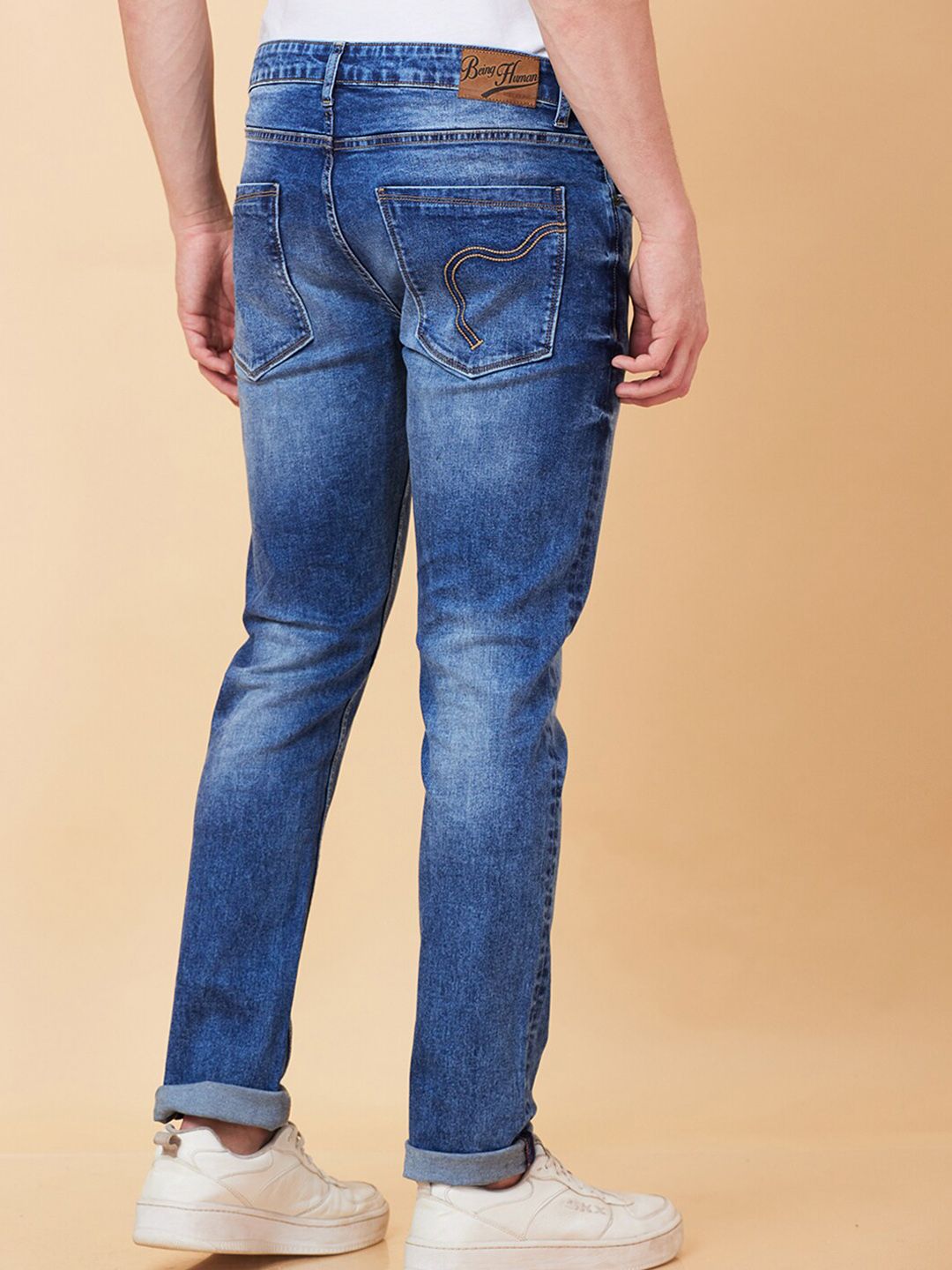Being Human Men Slim Fit Heavy Fade Jeans