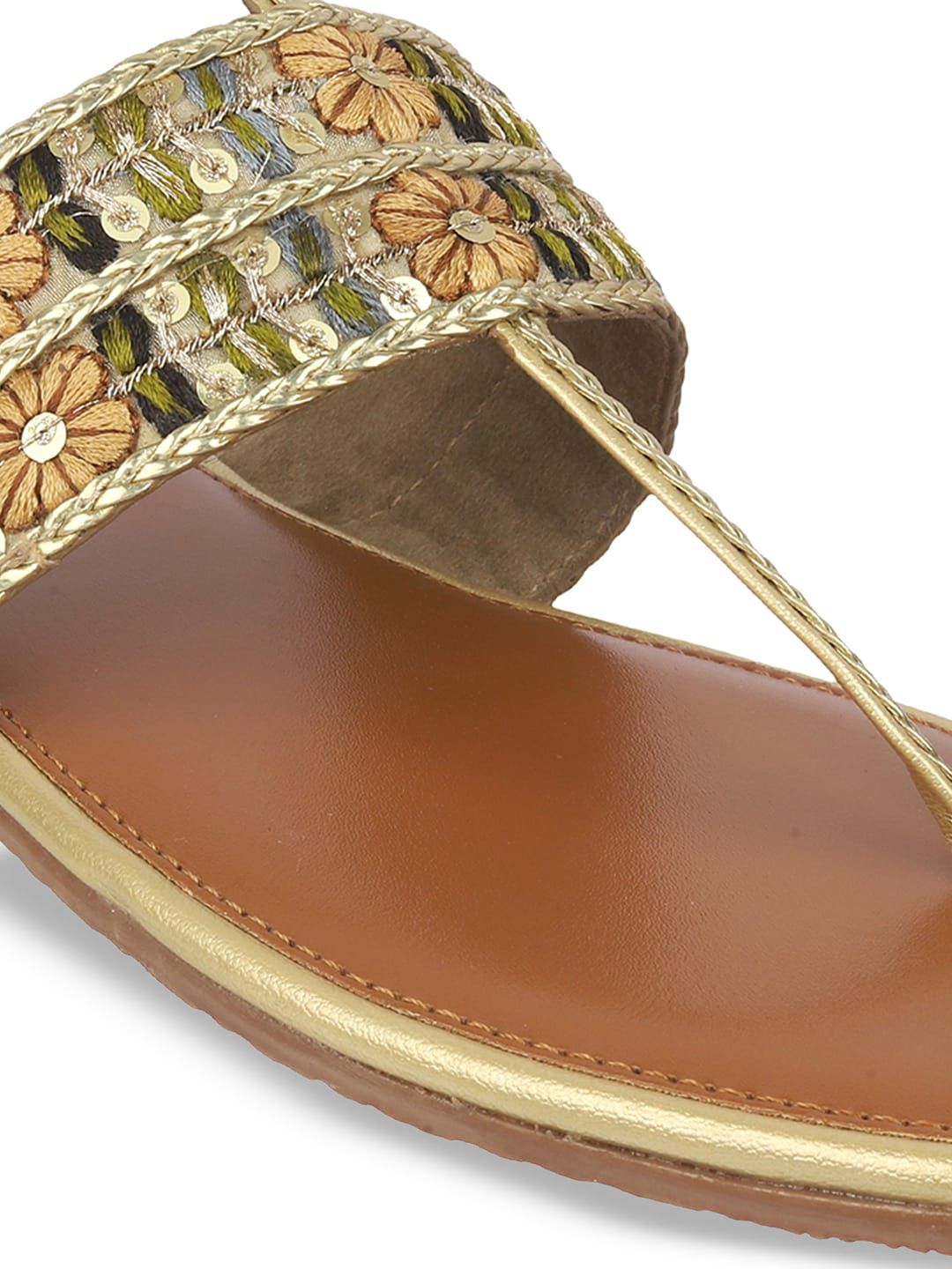 Metro Women Embellished One Toe Flats