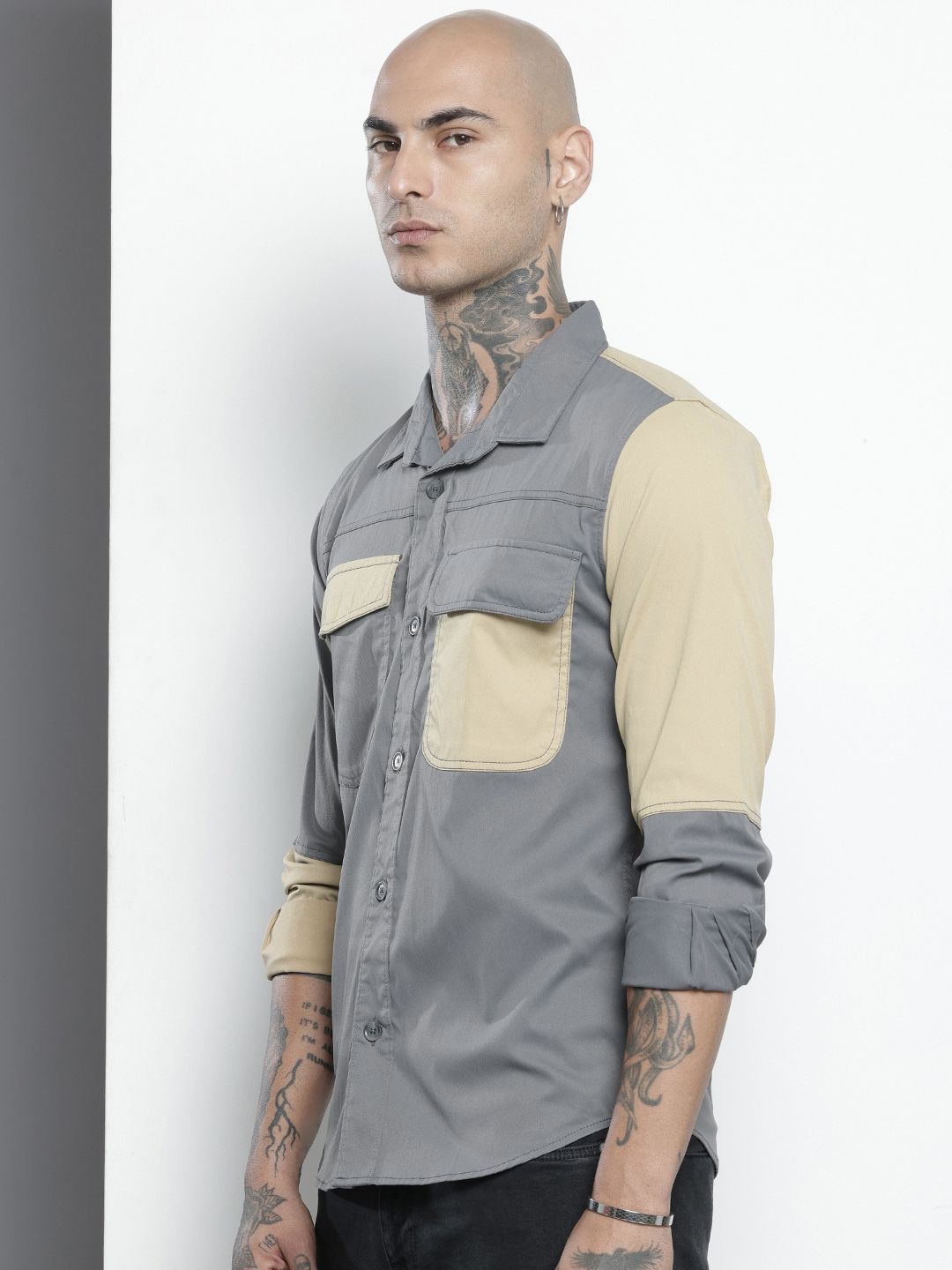 The Indian Garage Co Cutaway Collar Casual Shirt