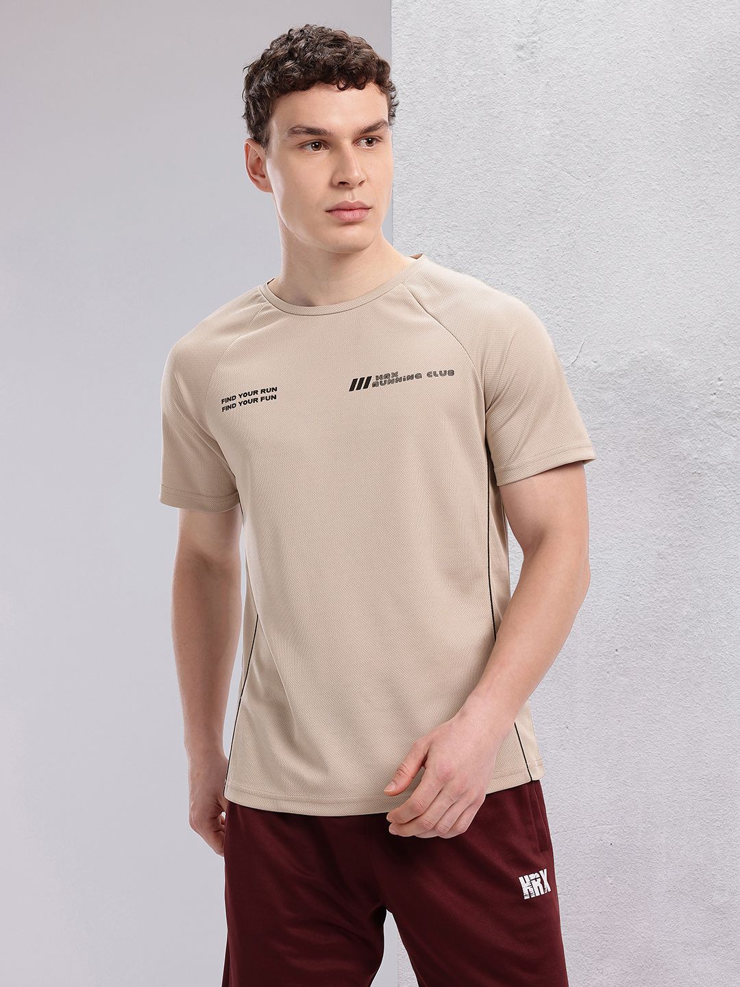 HRX by Hrithik Roshan Typography Print Rapid-Dry Running T-shirt