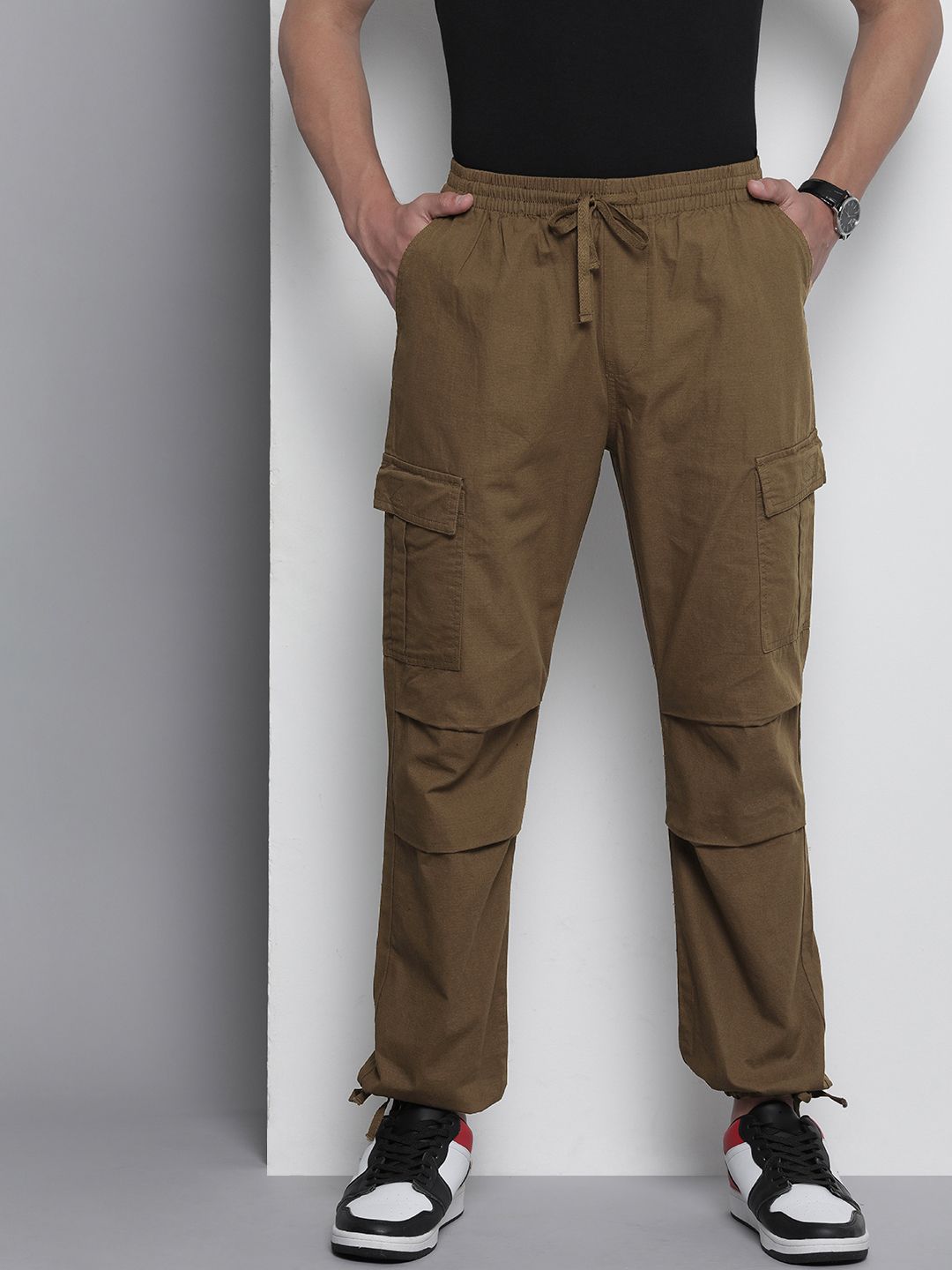 The Indian Garage Co Loose Fit Cargos Trousers