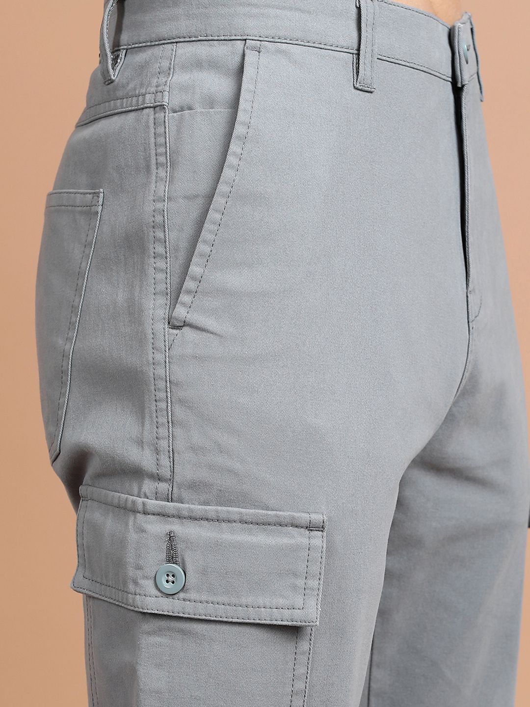 Lelaki Highlander Tapered Fit Fit Mid-Rise Cotton Cargo Tulen