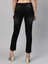 STREET 9 Women Black Skinny Fit Mid-Rise Clean Look Stretchable Jeans