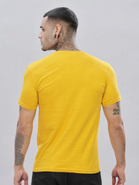 ADRO Lelaki Solid V-Neck Cotton T-shirt
