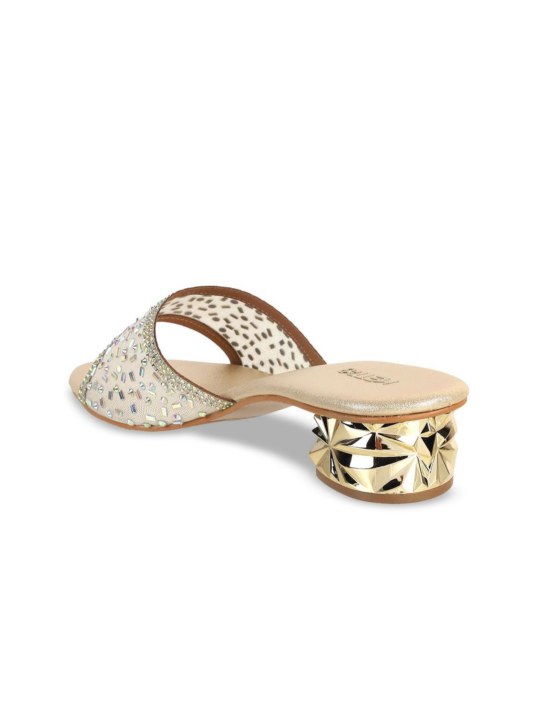 Metro Women Embellished Block Heel Sandals