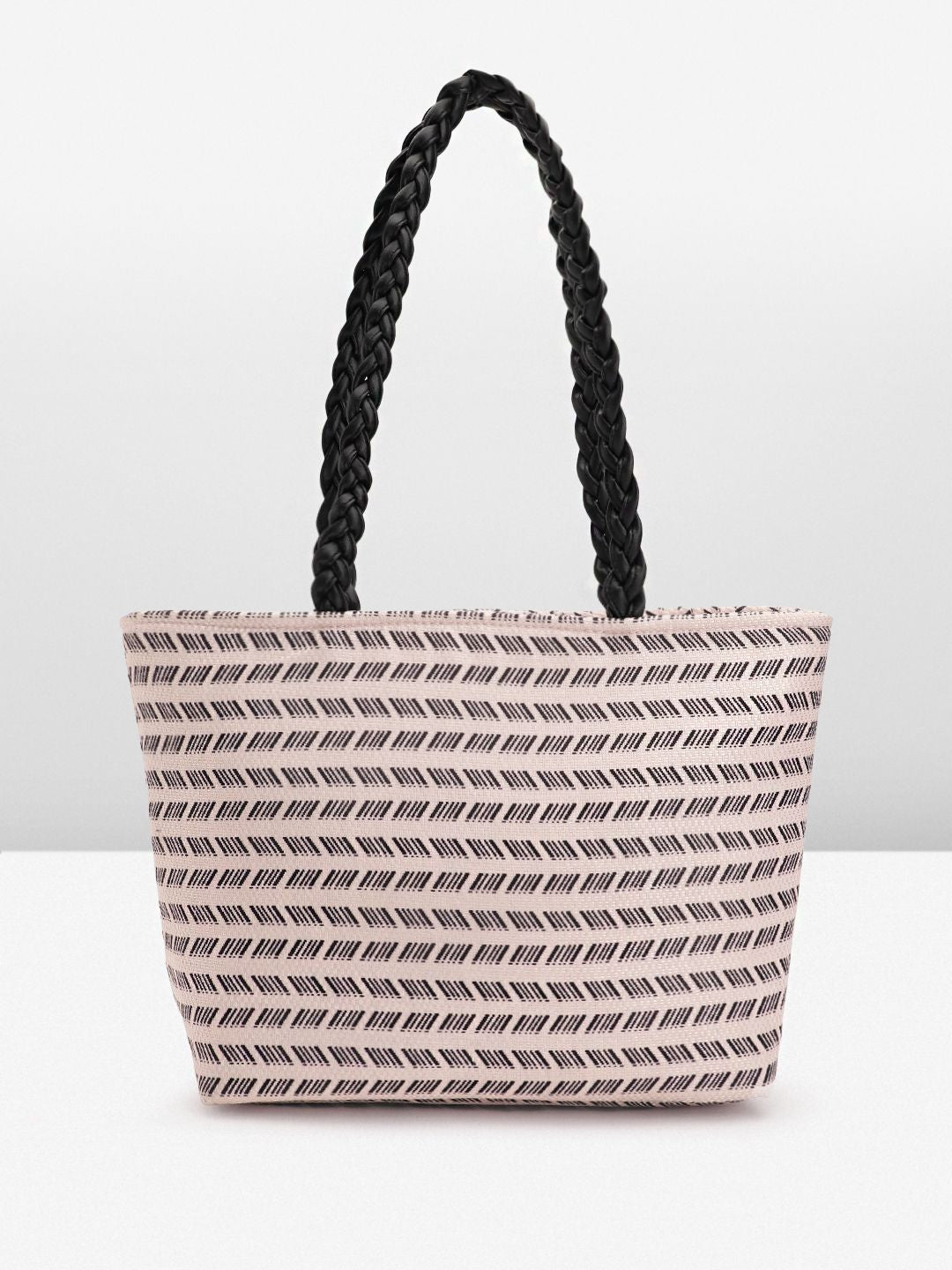 Anouk Geometric Self Design Structured Shoulder Bag