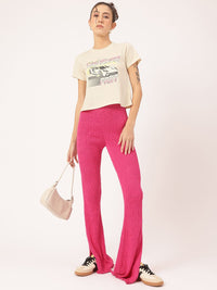 DressBerry Racer's Muse Round Neck Graphic Printed Tee