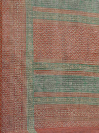 Saree mall Grey & Rust Brown Printed Saree