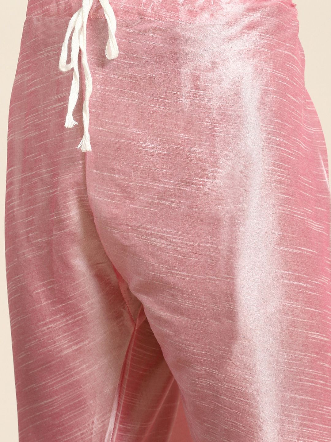 SOJANYA Men Pink Kurta with Churidar