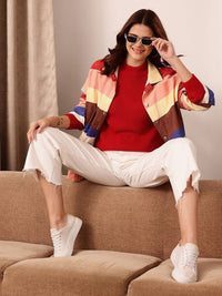 STREET 9 Ribbed Acrylic Pullover