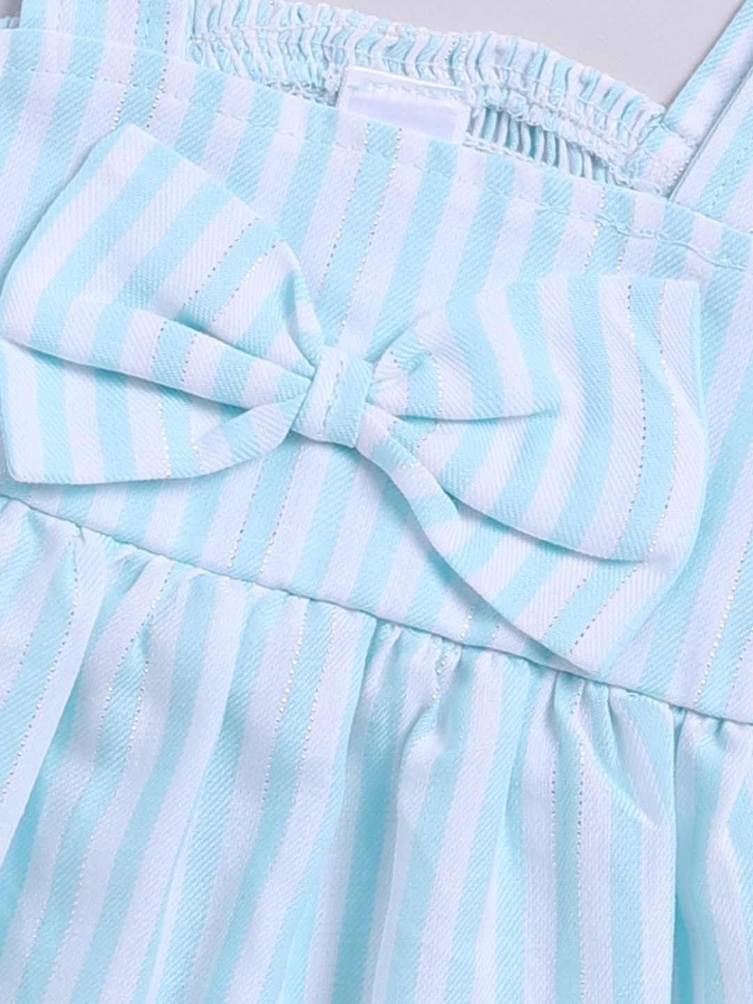 Moms Love Infant Girls Cotton Striped Fit & Flare Dress