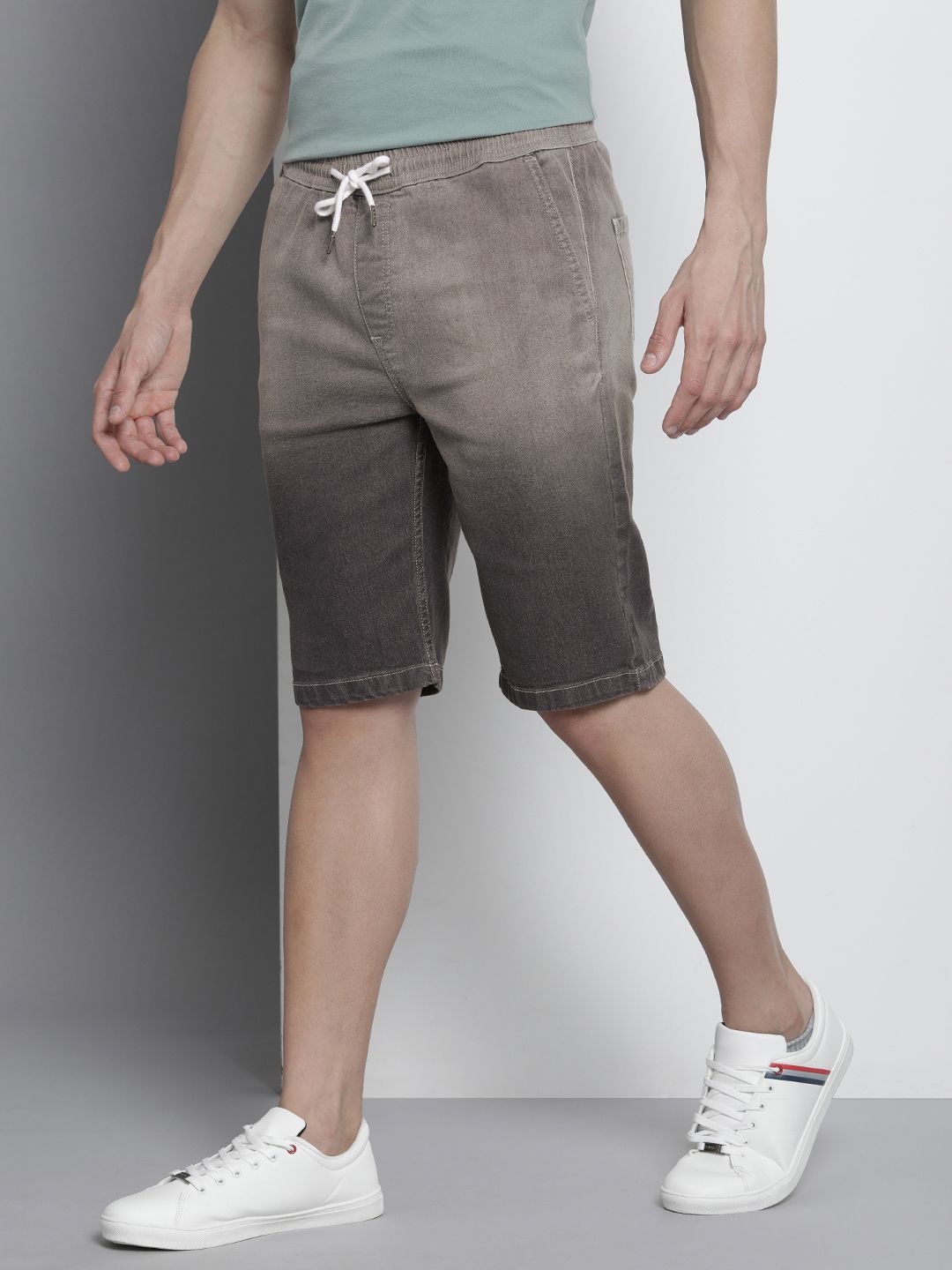 The Indian Garage Co Men Washed Denim Shorts