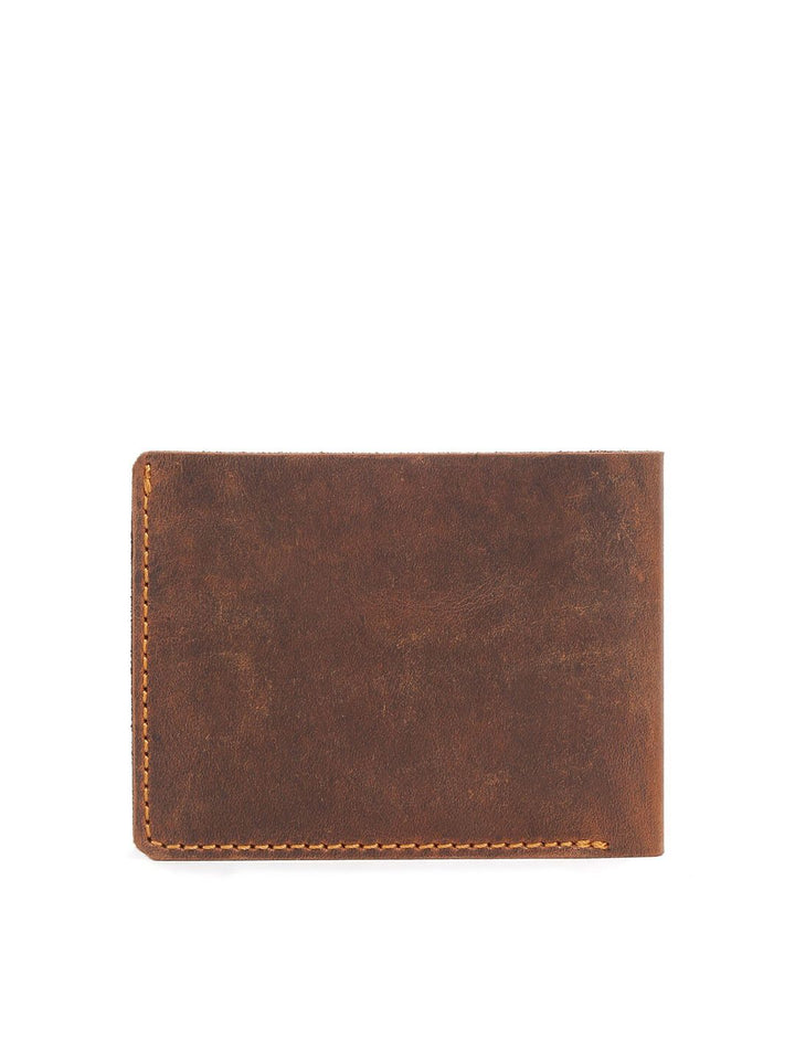 Teakwood Leathers Men Textured RFID Leather Two Fold Wallet