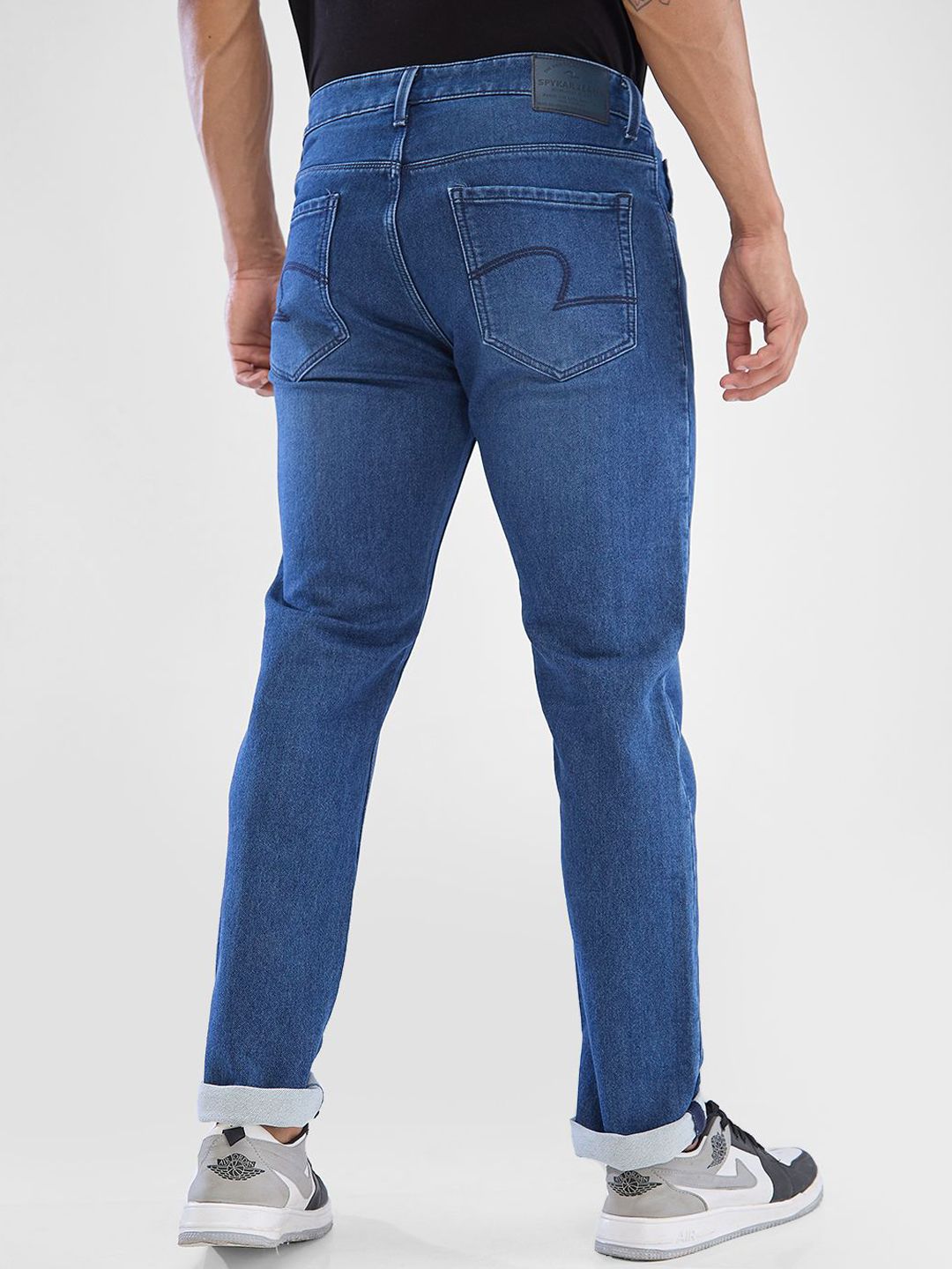 SPYKAR Men Mid-Rise Clean Look Light Fade Stretchable Jeans