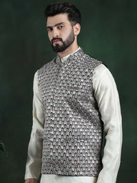 Jaket Nehru Sutera Premium SOJANYA Sulam