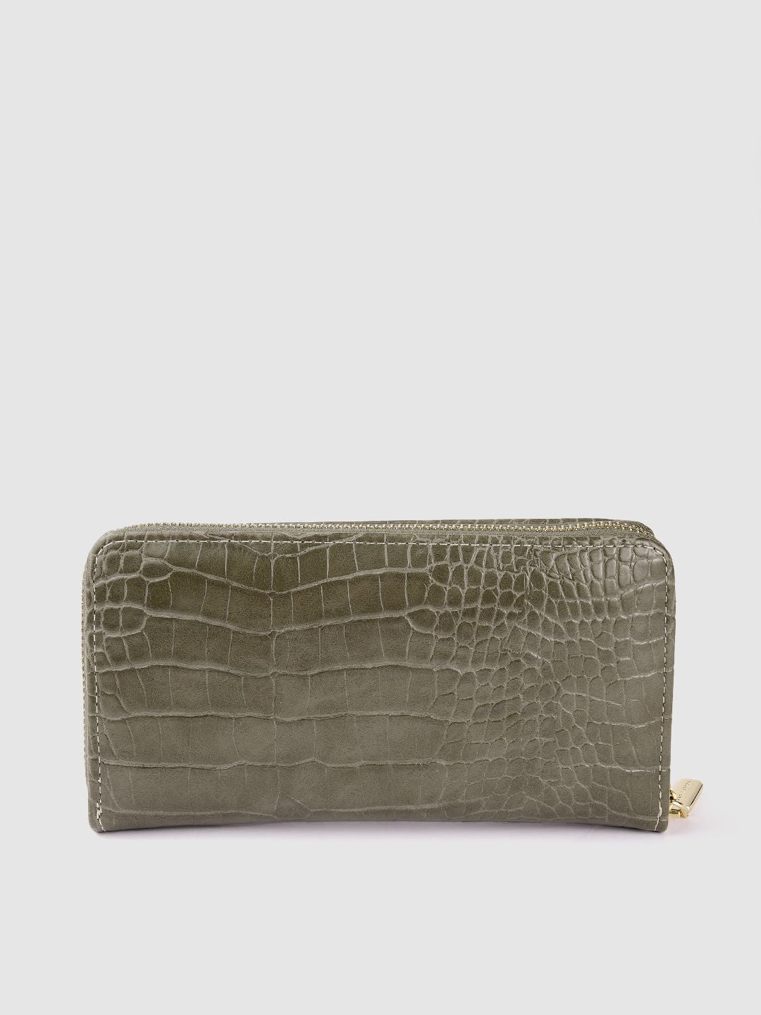 Lino Perros Women Croc Textured Zip Around Wallet