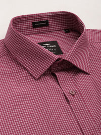 Park Avenue Pure Cotton Slim Fit Micro Checked Formal Shirt